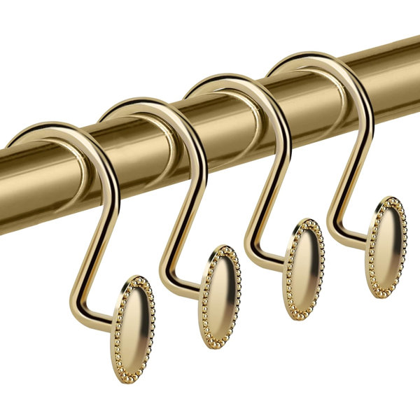 MCKINNON HOME FURNISHINGS, INC. Gold Shower Curtain Hooks Rings